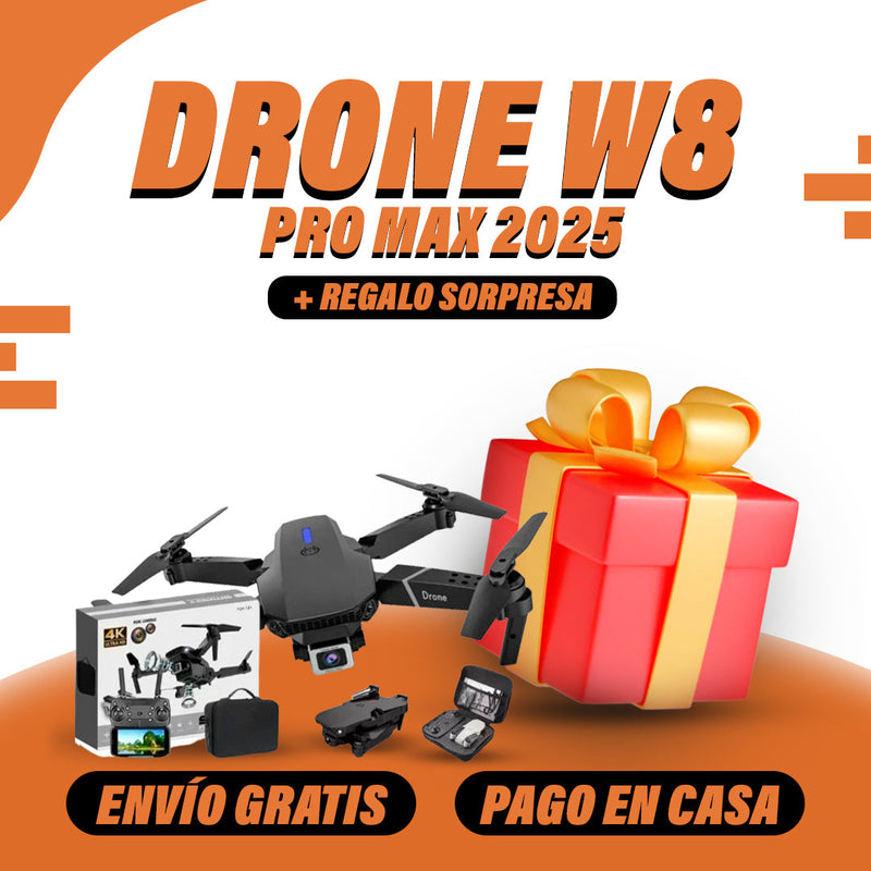 NUEVO DRONE 8 PRO MAX 2025 CON INTELIGENCIA ARTIFICIAL + BATERIA ADICIONALE + ESTUCHE DE REGALO